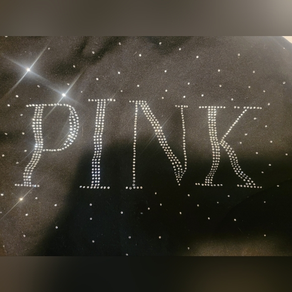 Victoria Secret Pink zip up rhinestone hoodie size small - Picture 2 of 5